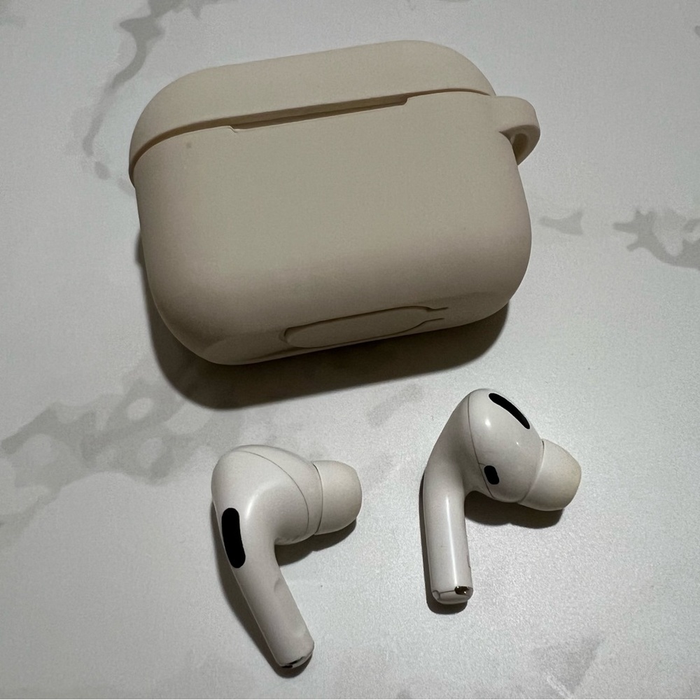 Authentic Apple AirPods Pro and Silicone Protective Case Bundle